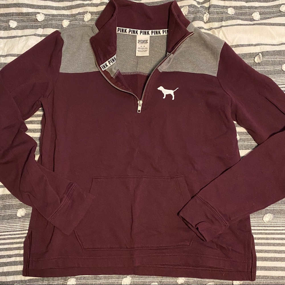 Pink Quarter-Zips - Picture 2 of 4